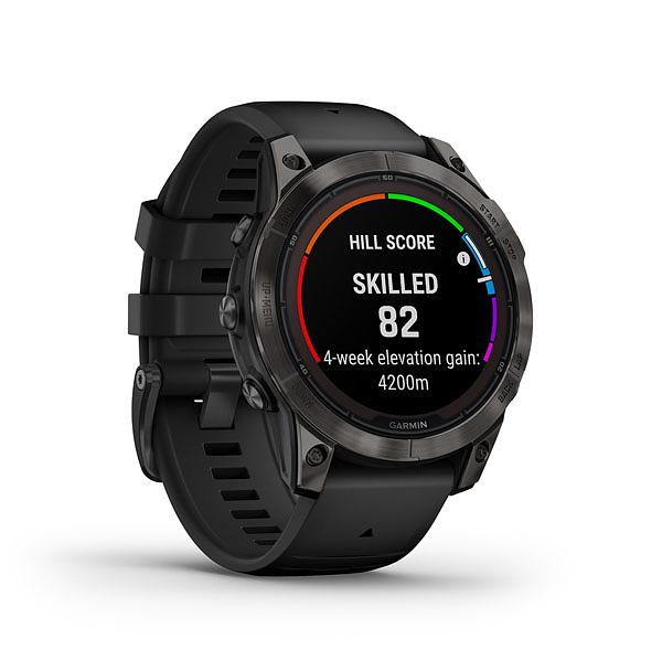 Garmin Fenix 7 Pro Sapphire Solar-Carbon Gray Dlc Ti W/Black Band