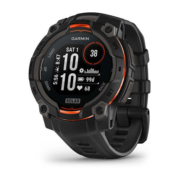 Garmin Instinct 3 45mm-Solar-Black Bezel with Black Band