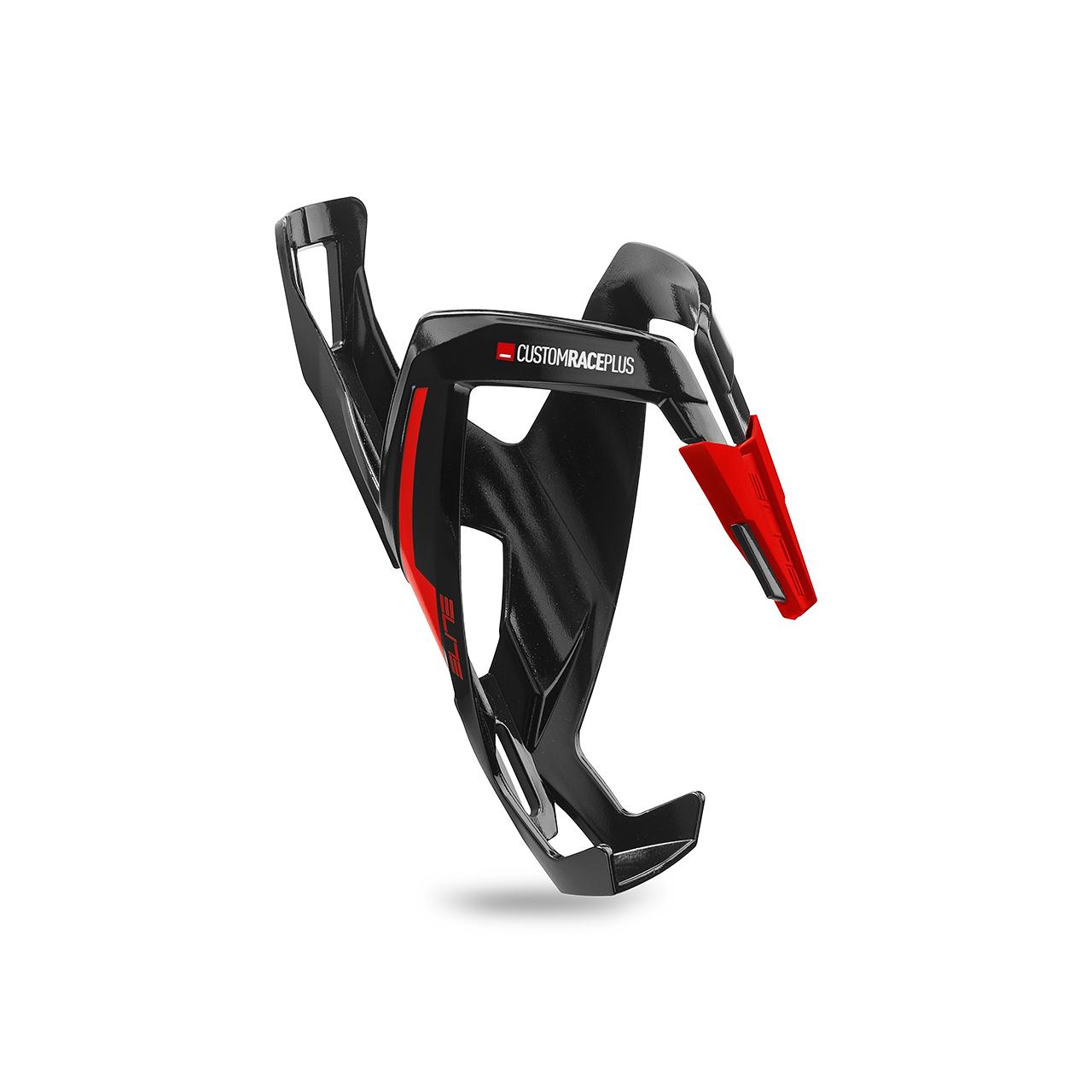 Elite Bottlecage Custom Race Plus Black Glossy - Blue Graphic