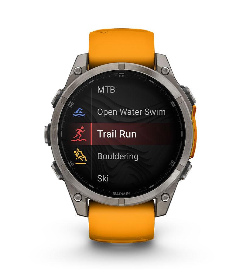 Garmin Fenix 8 47MM-Amoled Sapphire Bare Titanium-Graphite With
Titanium Band (+1 Graphite Silicone Band)
