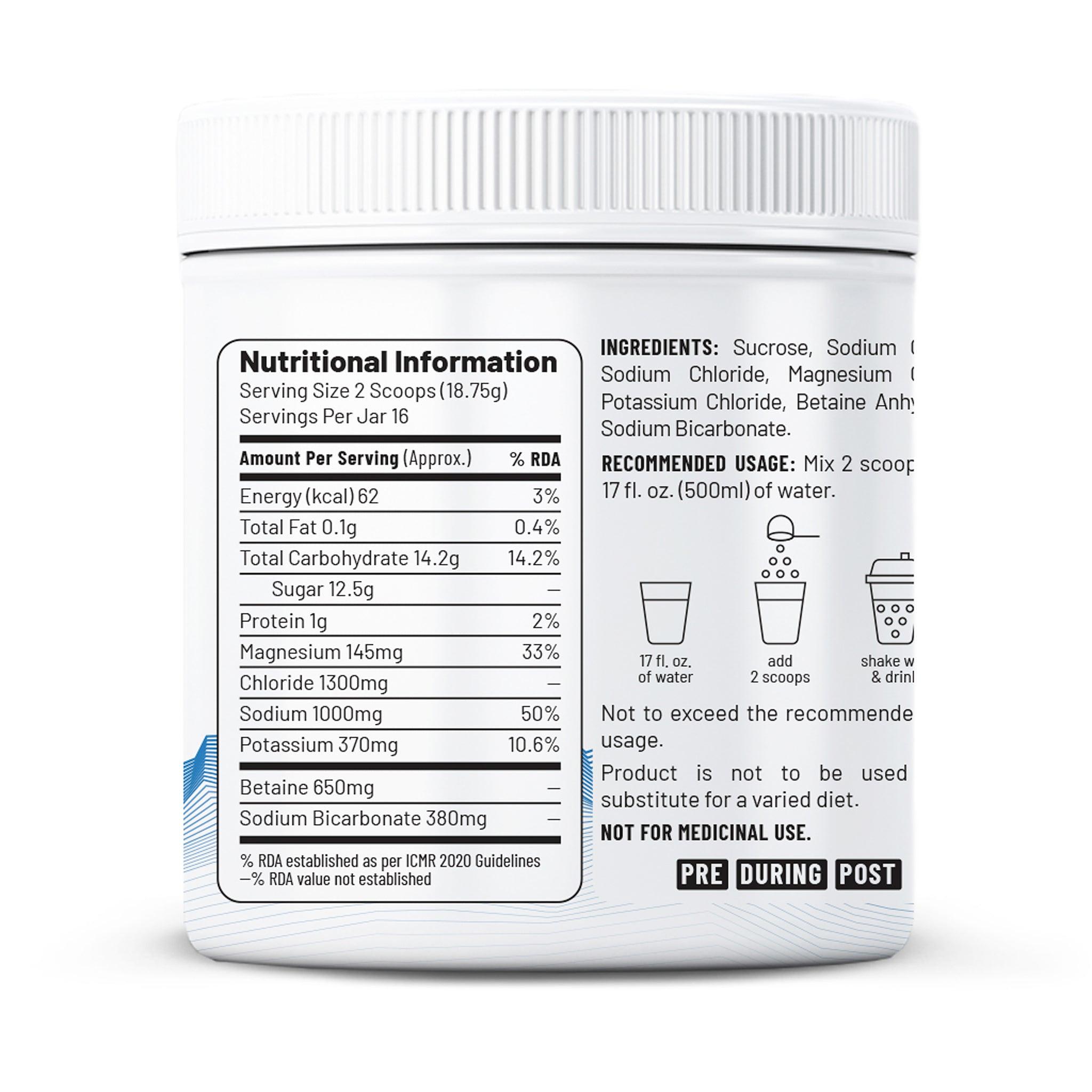 UNIVED Elite Hydration Mix (Bare Naked / 16 Servings)