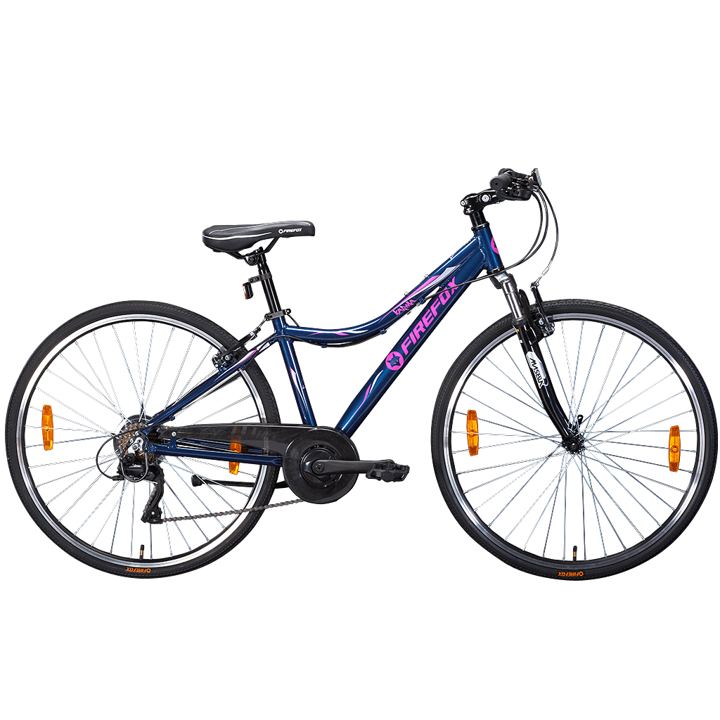 Firefox 700C (Karma), Matt Blk with Pink/Blu Decal